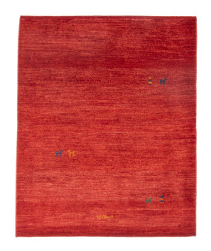 Alfombra Gabbeh - Persa - 140 x 104 cm - rojo