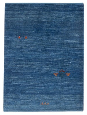 Alfombra Gabbeh - Persa - 147 x 102 cm - azul marino