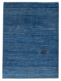 Alfombra Gabbeh - Persa - 147 x 102 cm - azul marino