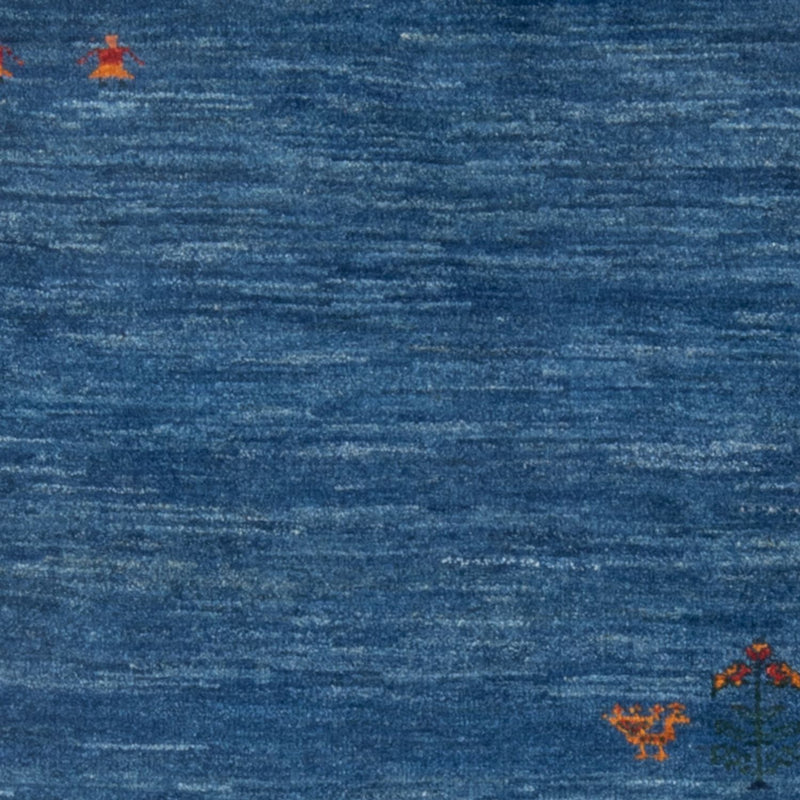 Alfombra Gabbeh - Persa - 147 x 102 cm - azul marino