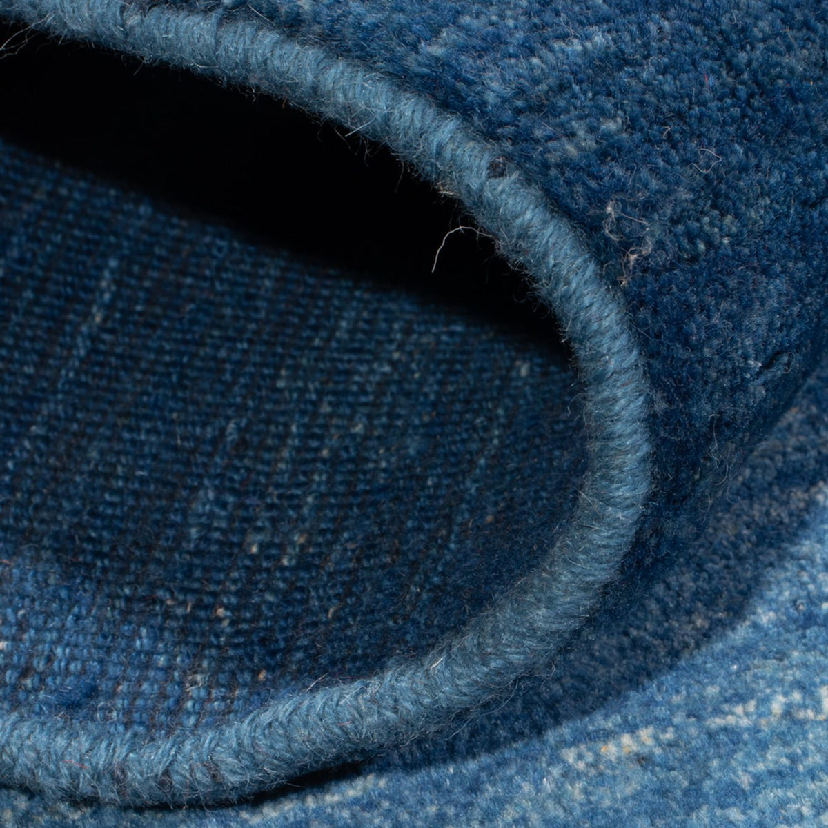 Alfombra Gabbeh - Persa - 147 x 102 cm - azul marino