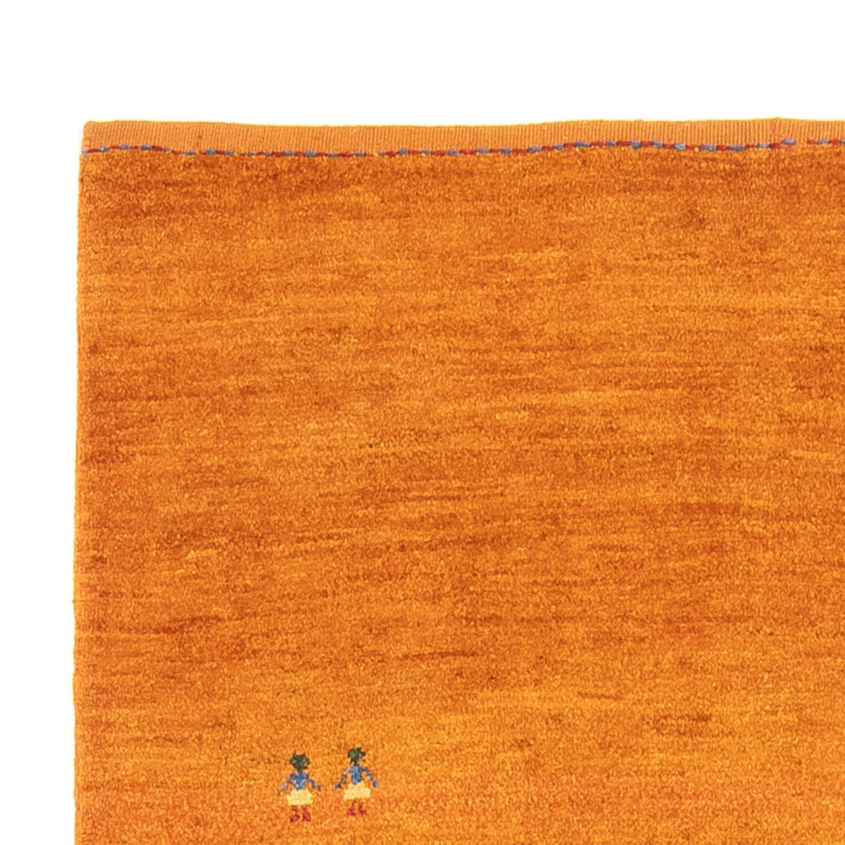Gabbeh persa Alfombra 116x179cm - Perserteppich Wollteppich - naranja