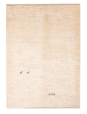 Alfombra Gabbeh - Persa - 158 x 108 cm - beige claro