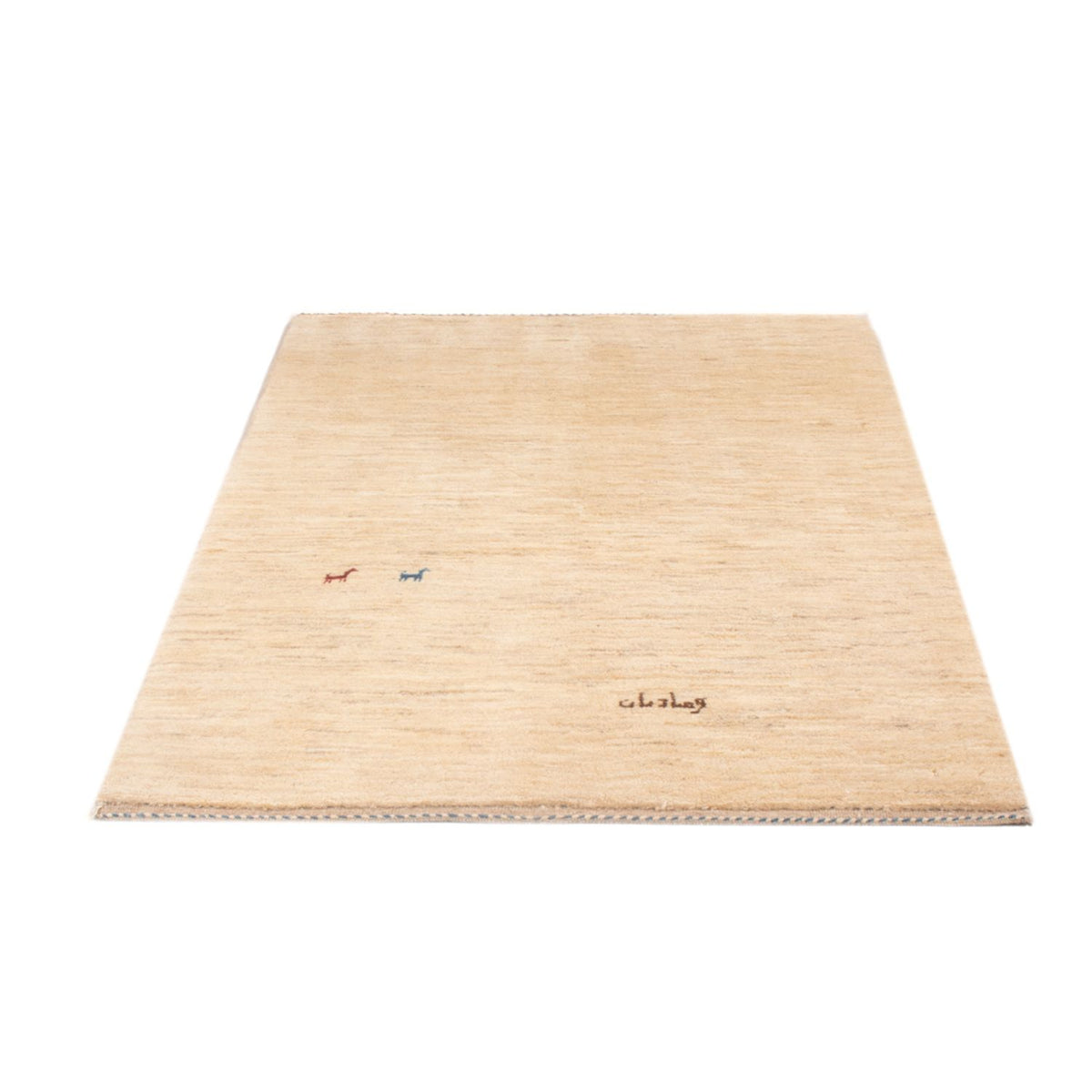 Alfombra Gabbeh - Persa - 158 x 108 cm - beige claro