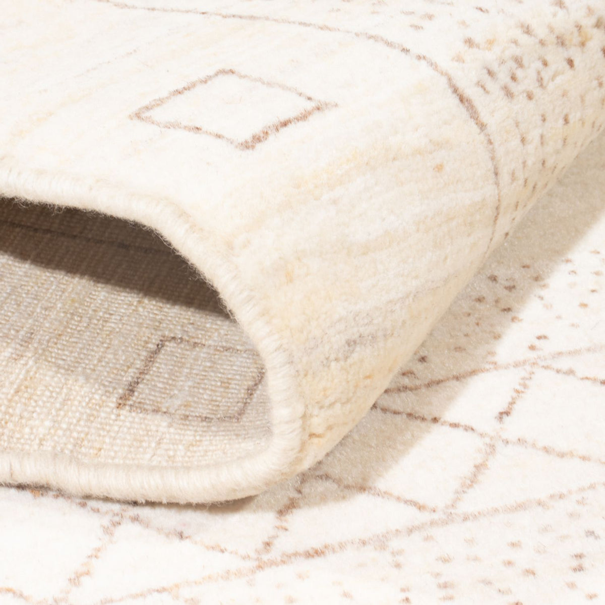 Alfombra Gabbeh - Persa - 180 x 120 cm - blanco