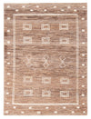 Gabbeh persa Alfombra 99x149cm - Perserteppich Wollteppich - Rectángulo / Marrón / 99 x 149 cm Rectángulo