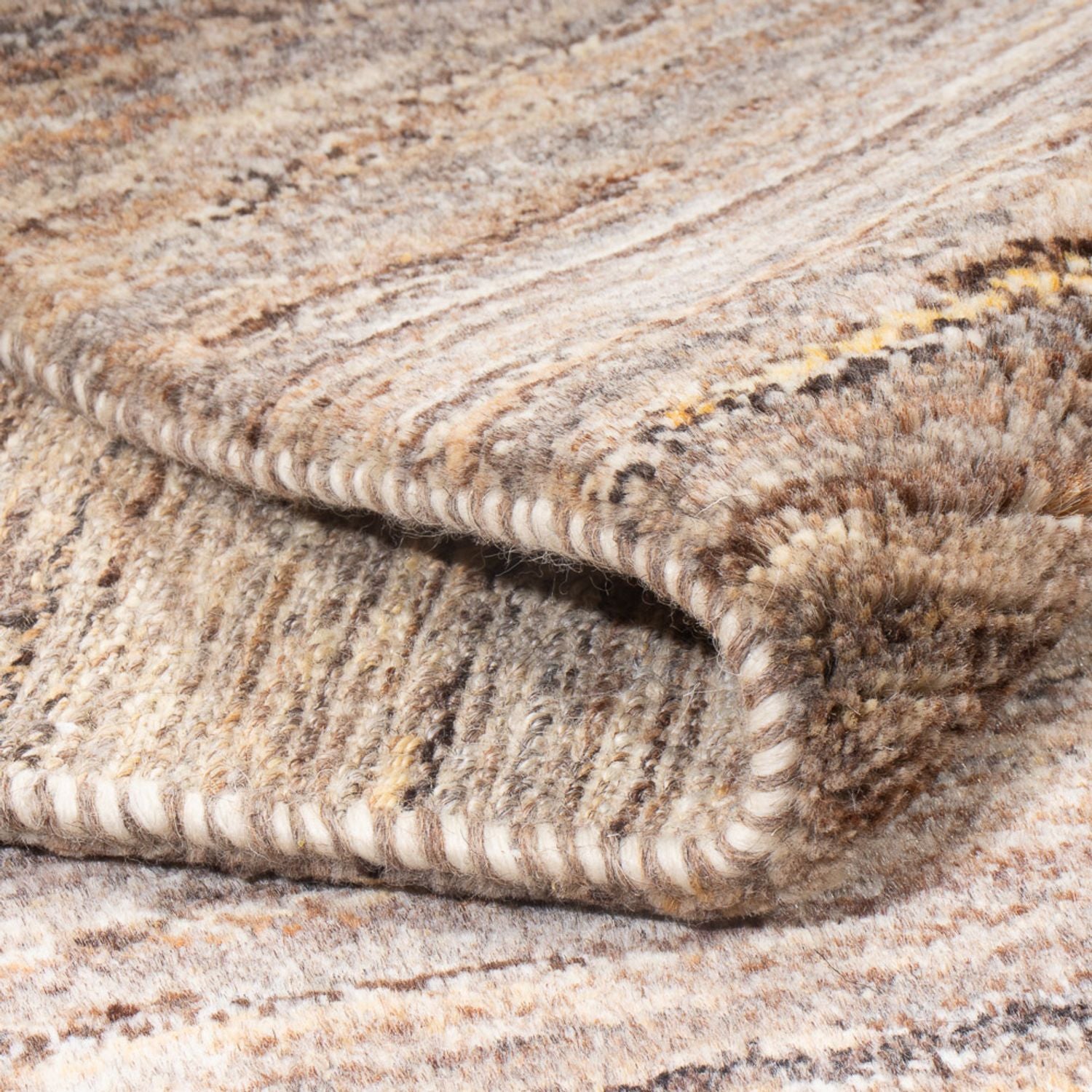 Alfombra Gabbeh - Persa - 194 x 154 cm - beige oscuro
