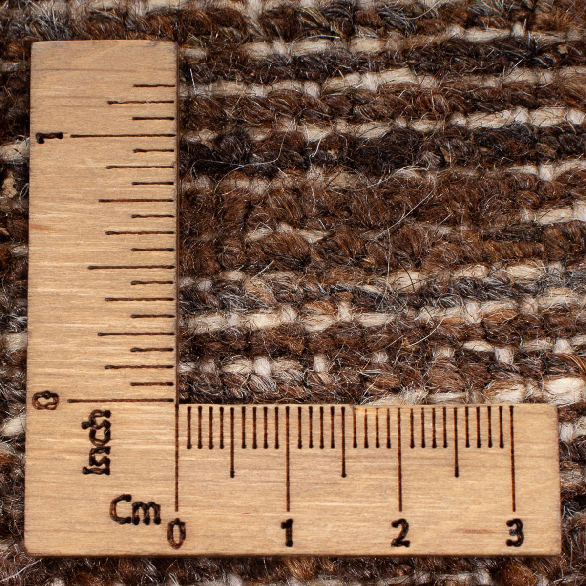 Alfombra Gabbeh - Persa - 192 x 160 cm - marrón oscuro