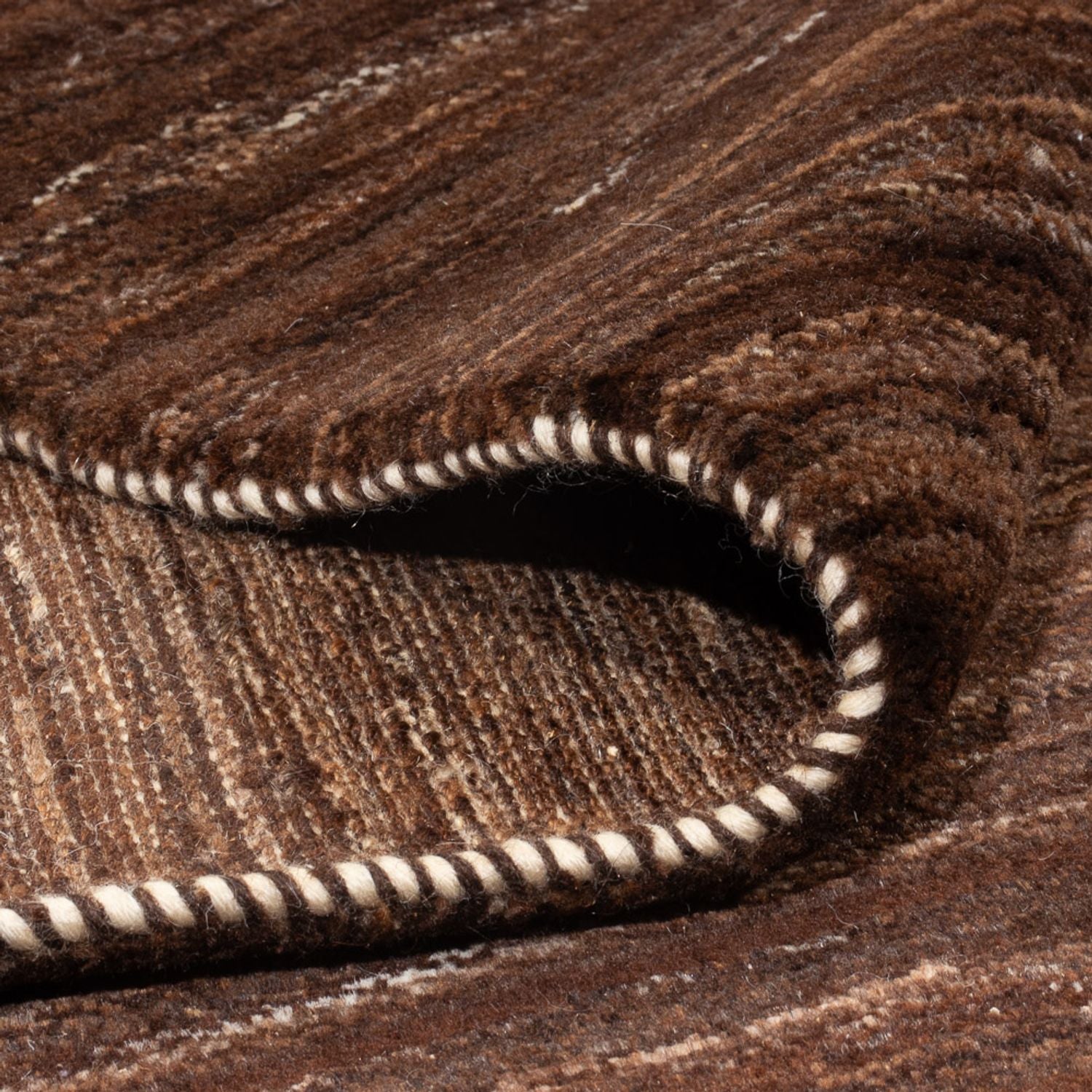 Alfombra Gabbeh - Persa - 248 x 215 cm - marrón oscuro