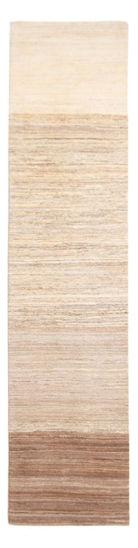 Alfombra de pasillo Alfombra Gabbeh - Persa - 332 x 75 cm - natural