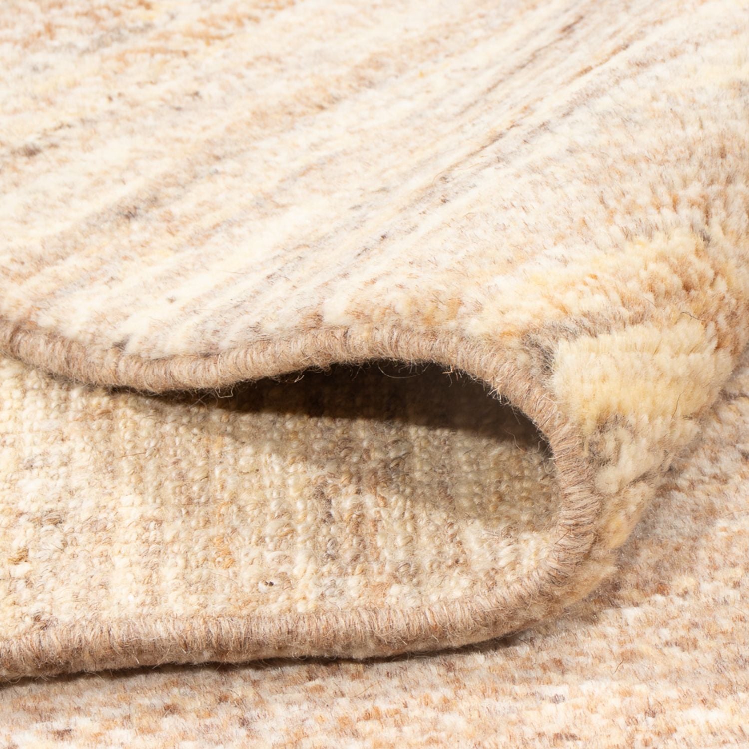 Alfombra Gabbeh - Persa - 237 x 160 cm - blanco natural