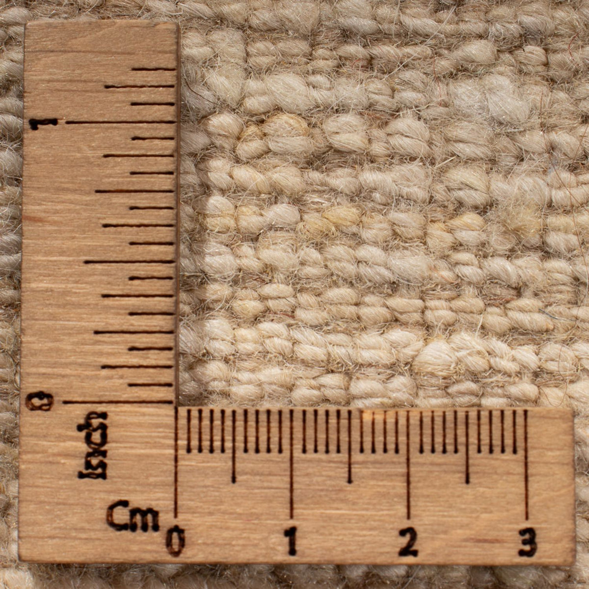 Alfombra Gabbeh - Persa - 242 x 182 cm - blanco natural