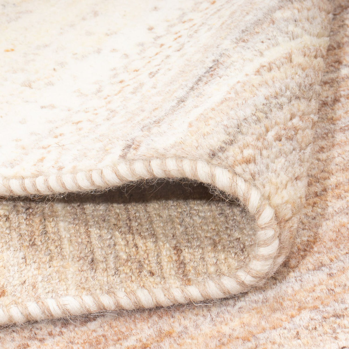 Alfombra de pasillo Alfombra Gabbeh - Persa - 246 x 82 cm - natural