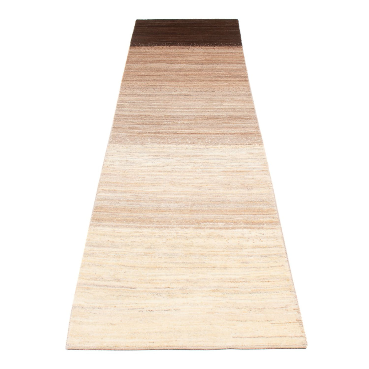 Alfombra de pasillo Alfombra Gabbeh - Persa - 340 x 78 cm - natural