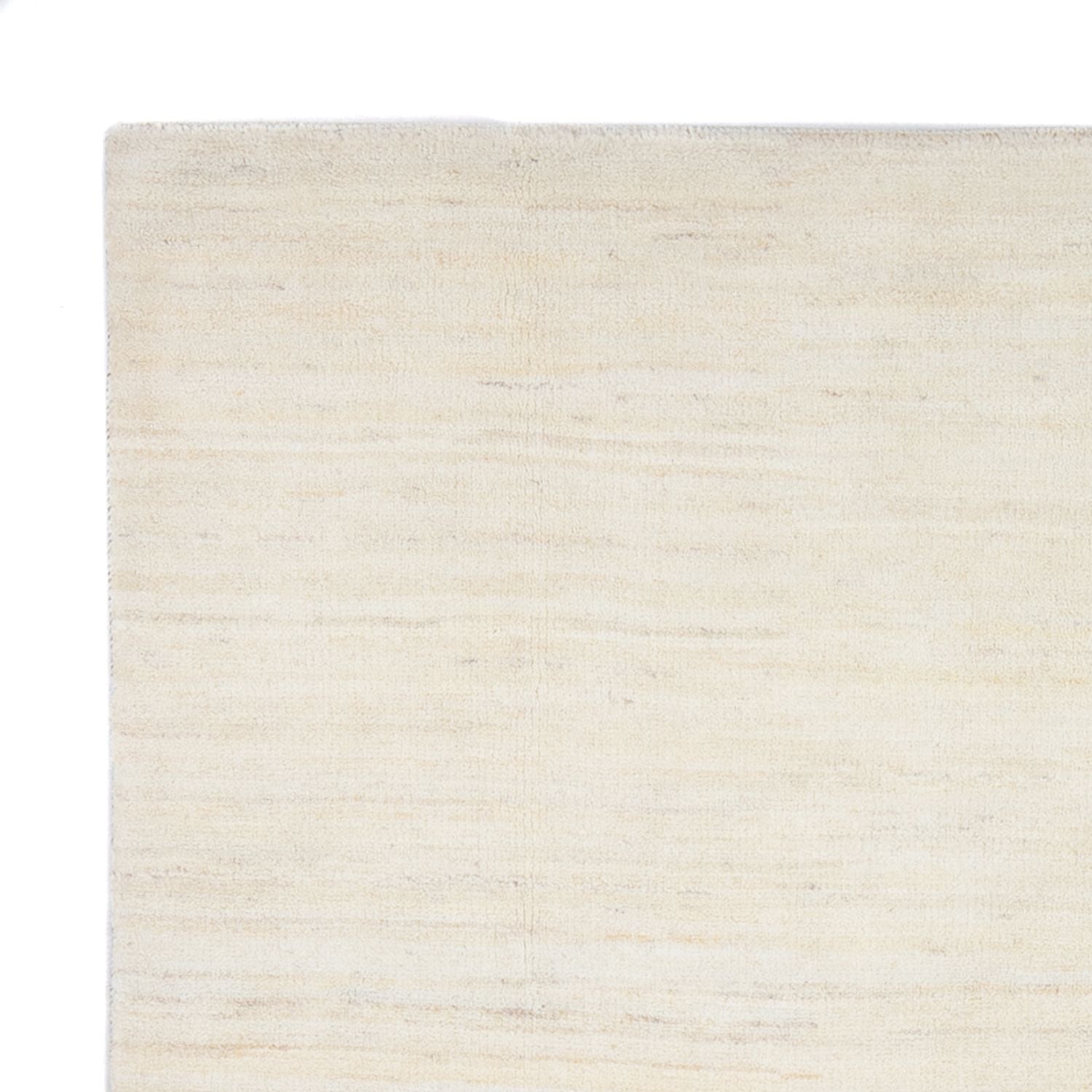 Alfombra Gabbeh - Persa - 247 x 168 cm - blanco natural