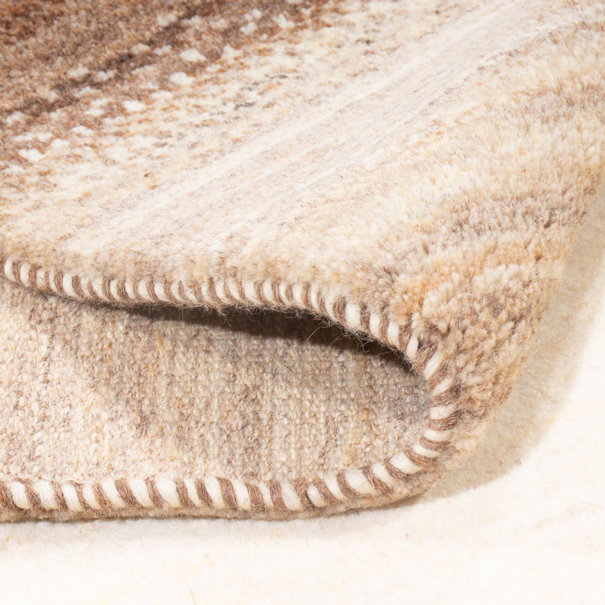 Alfombra de pasillo Alfombra Gabbeh - Persa - 245 x 82 cm - natural