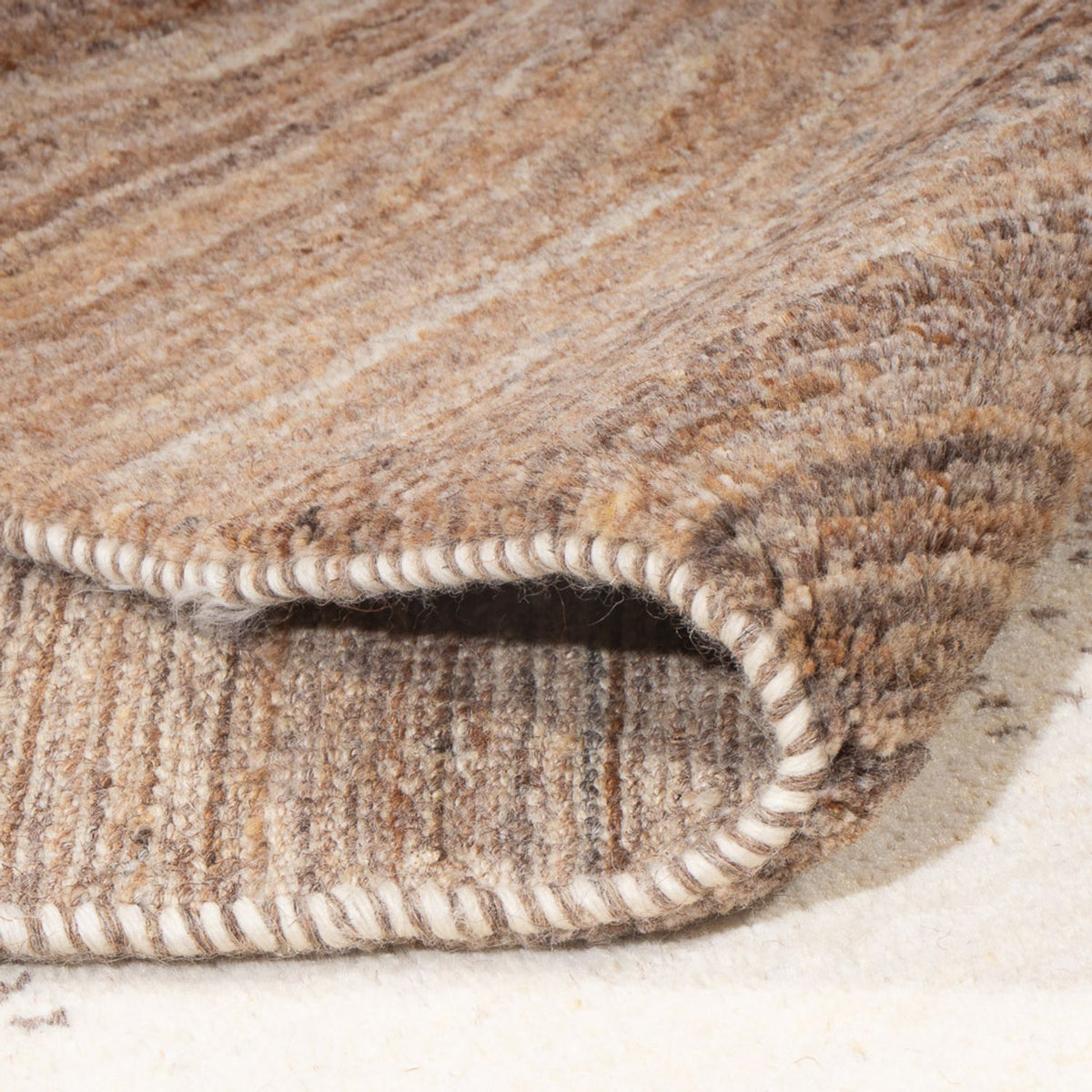 Alfombra de pasillo Alfombra Gabbeh - Persa - 325 x 106 cm - natural