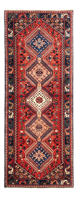 Alfombra de pasillo Alfombra Gabbeh - Persa - 208 x 78 cm - rojo