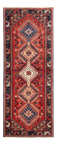 Alfombra de pasillo Alfombra Gabbeh - Persa - 208 x 78 cm - rojo