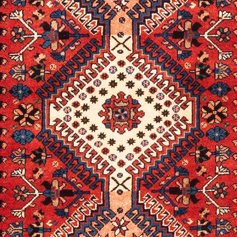 Alfombra de pasillo Alfombra Gabbeh - Persa - 208 x 78 cm - rojo