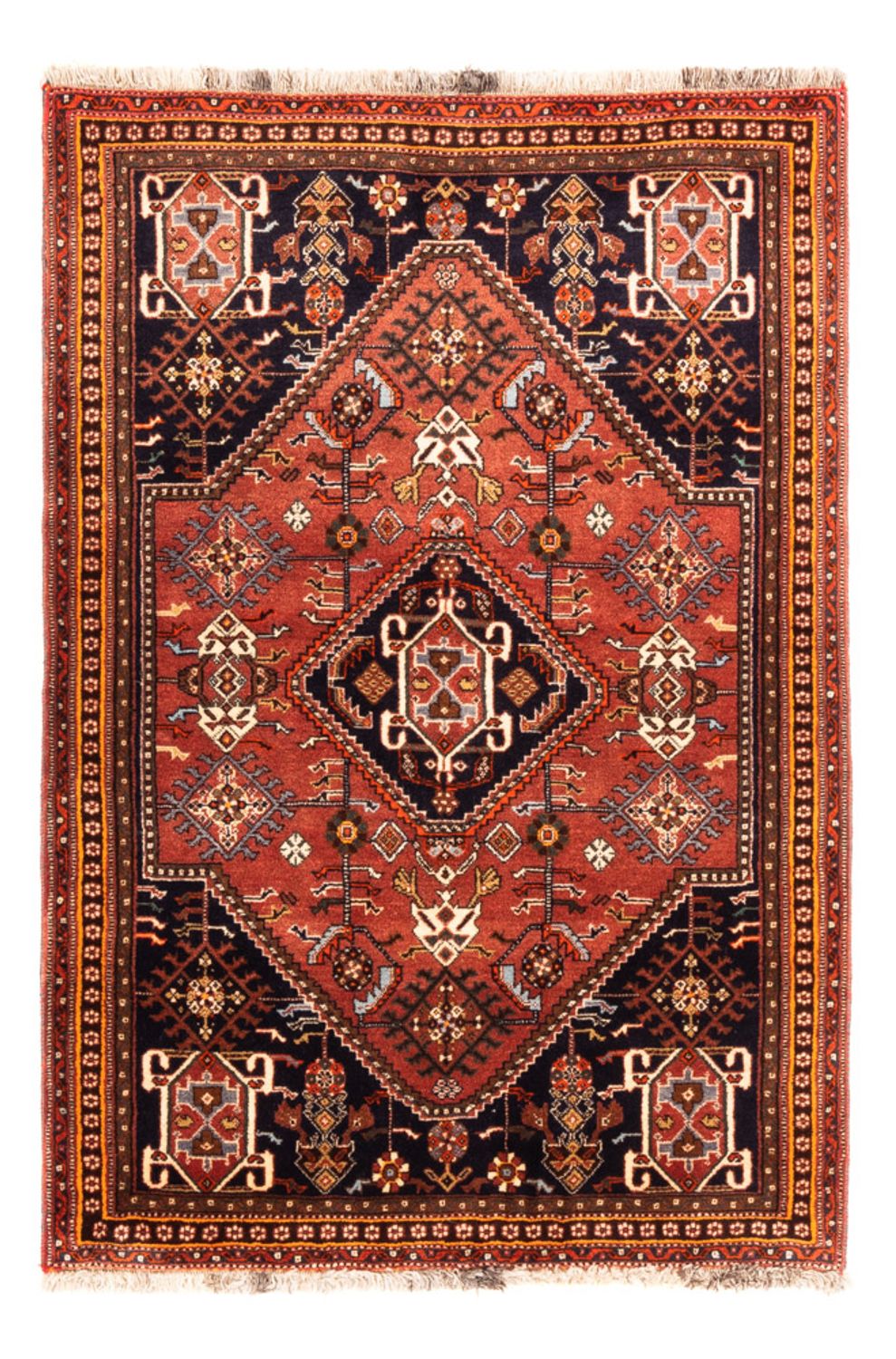 Alfombra persa - Nómada - 148 x 105 cm - rojo