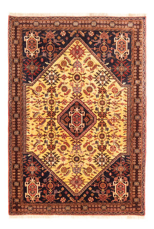 Alfombra persa - Nómada - 150 x 110 cm - amarillo