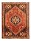 Alfombra persa - Nómada - 154 x 117 cm - rojo claro