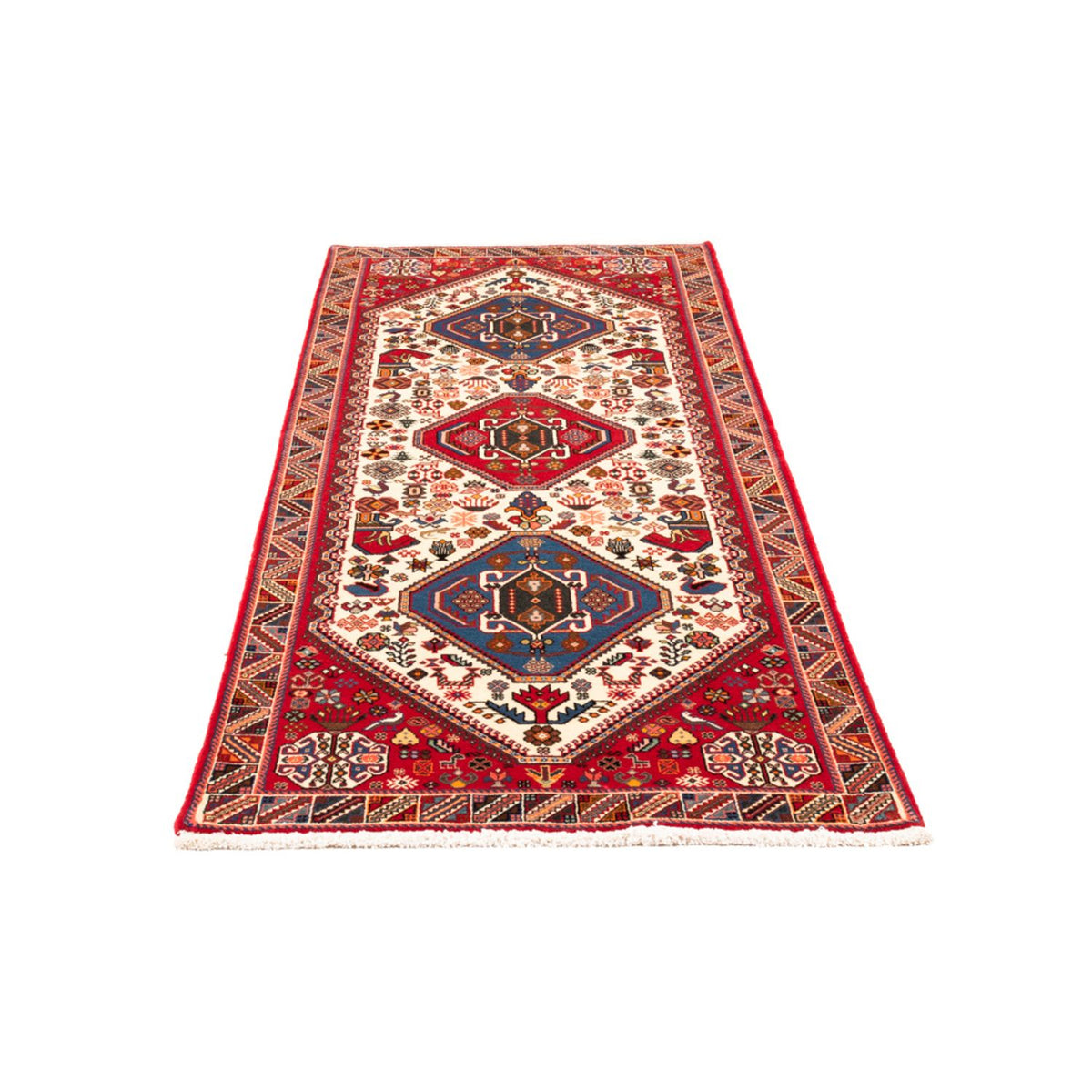 Alfombra de pasillo Alfombra persa - Nómada - 208 x 80 cm - crema