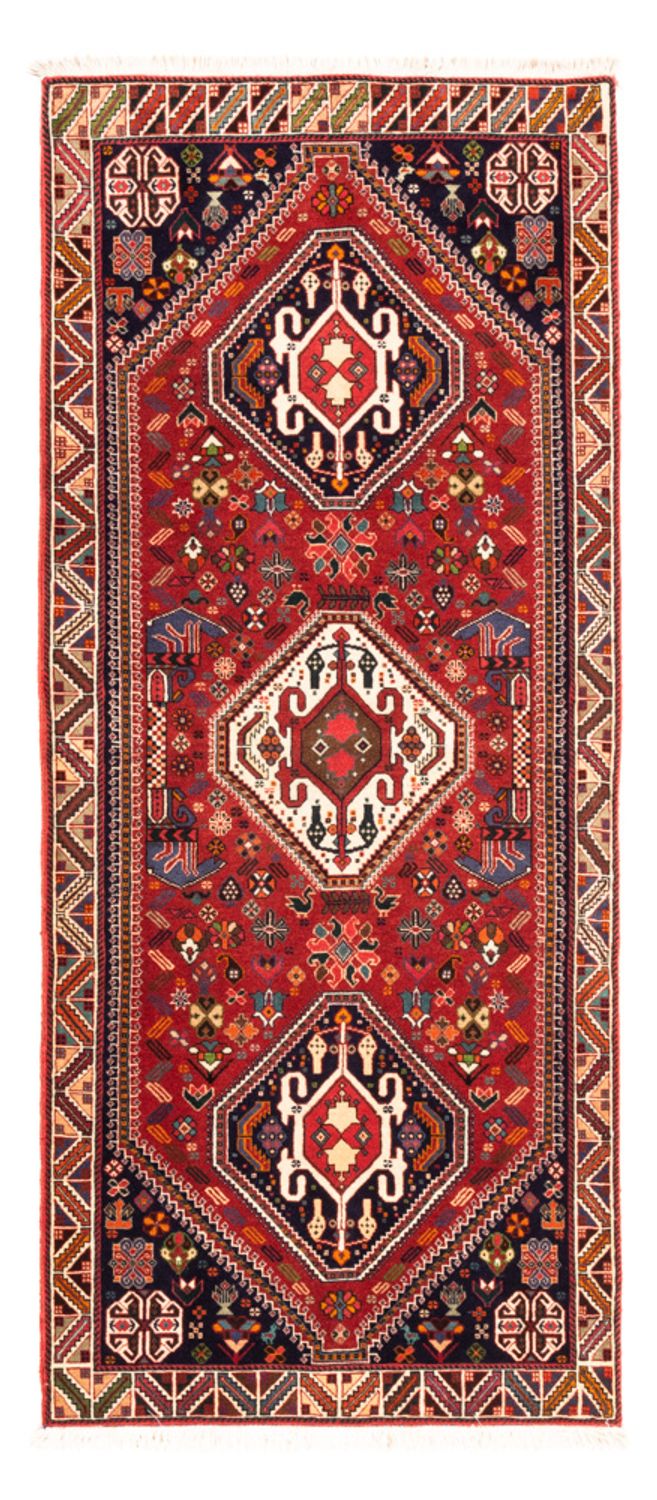 Alfombra de pasillo Alfombra persa - Nómada - 200 x 80 cm - rojo