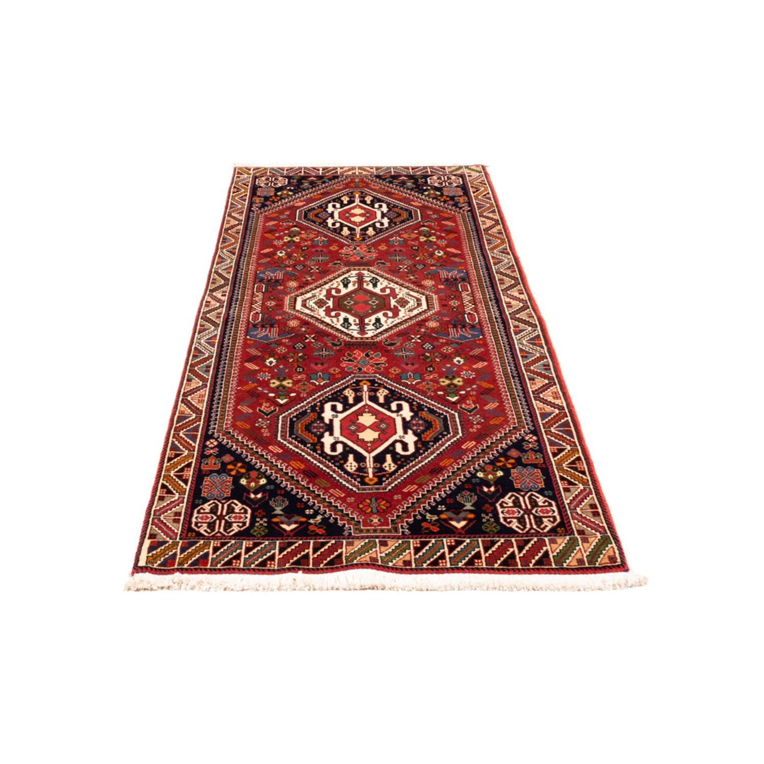 Alfombra de pasillo Alfombra persa - Nómada - 200 x 80 cm - rojo