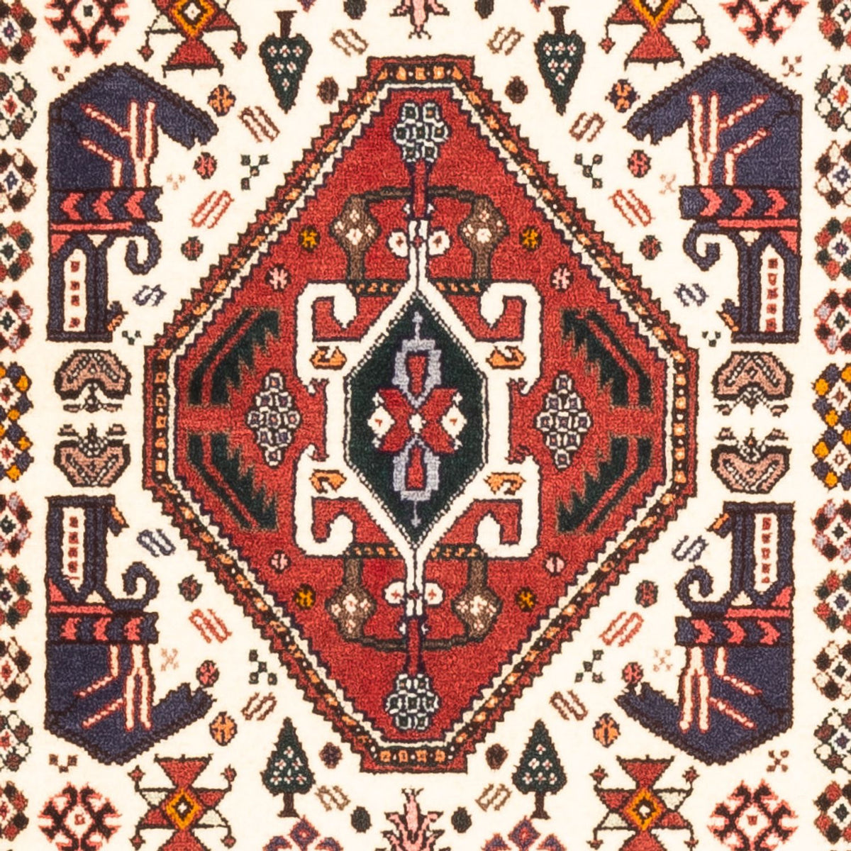 Alfombra de pasillo Alfombra persa - Nómada - 200 x 80 cm - crema