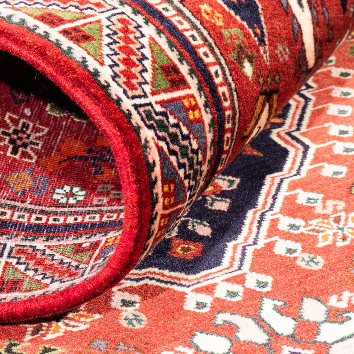 Alfombra de pasillo Alfombra persa - Nómada - 200 x 83 cm - rojo