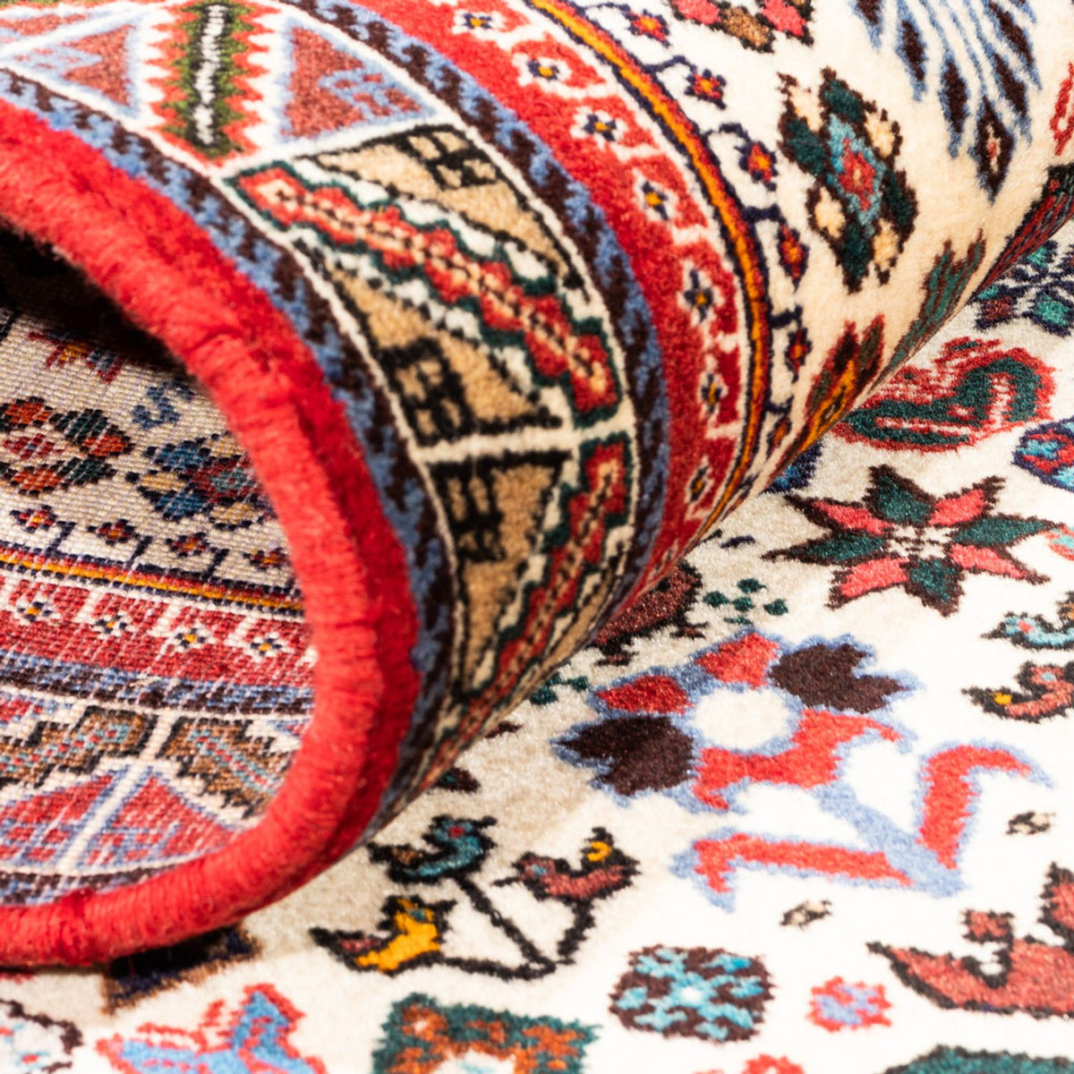 Alfombra de pasillo Alfombra persa - Nómada - 200 x 82 cm - crema