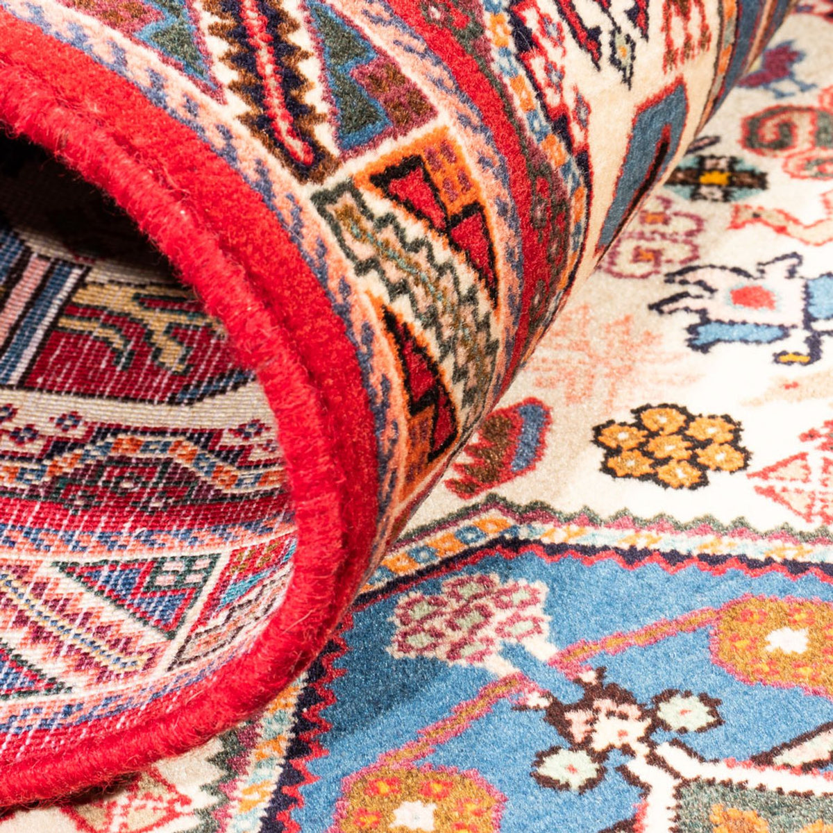 Alfombra de pasillo Alfombra persa - Nómada - 205 x 82 cm - crema