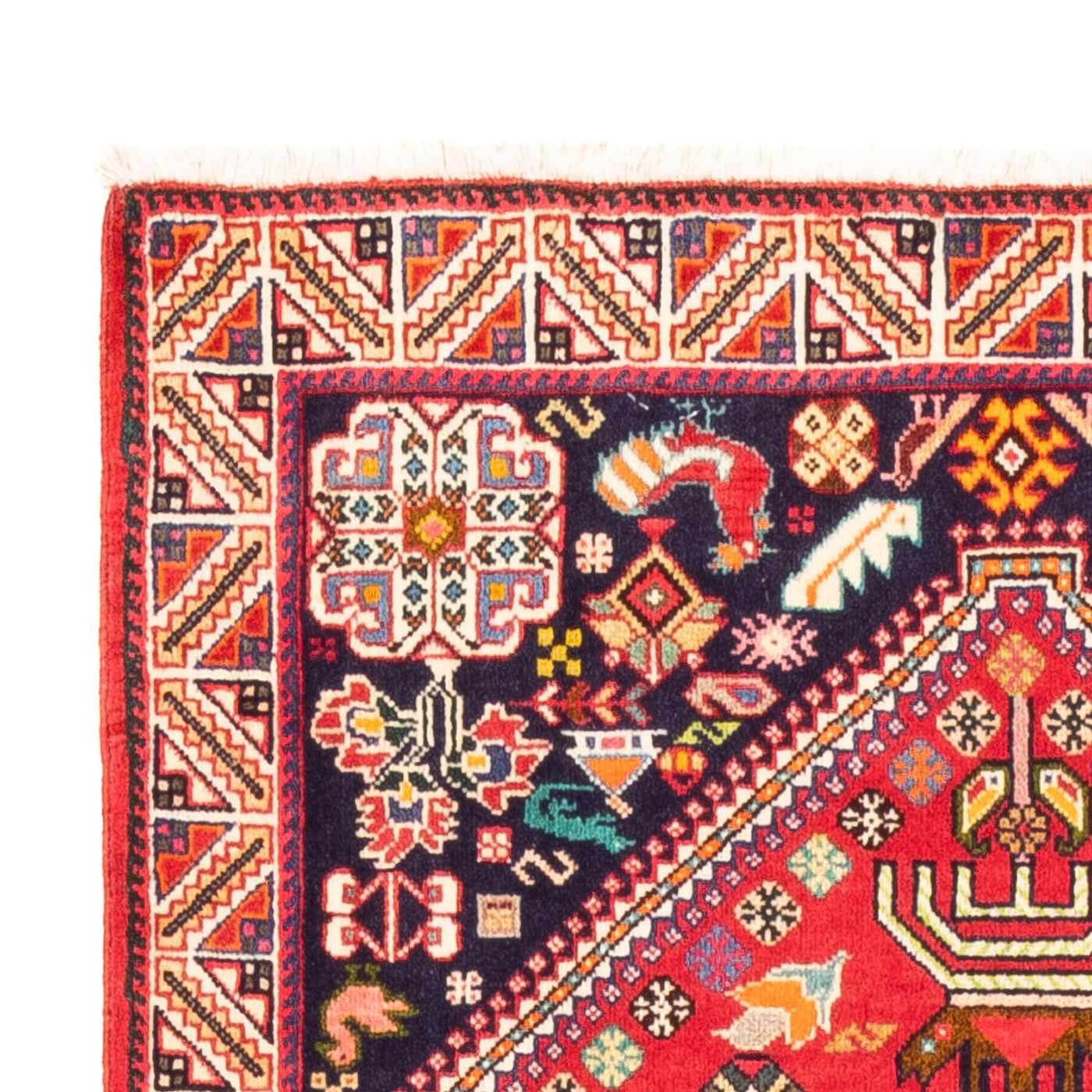 Alfombra de pasillo Alfombra persa - Nómada - 200 x 82 cm - rojo