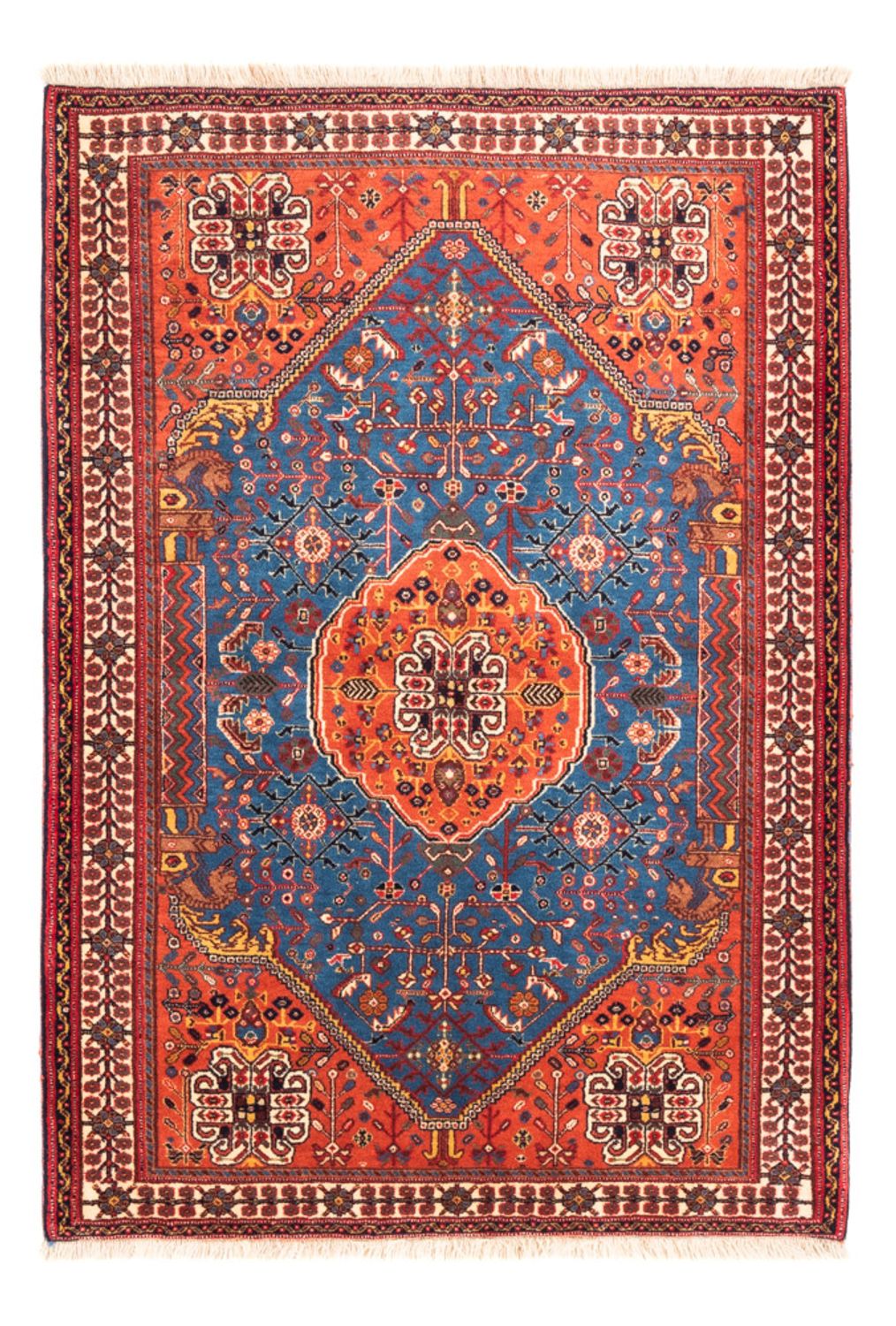 Alfombra persa - Nómada - 156 x 110 cm - azul