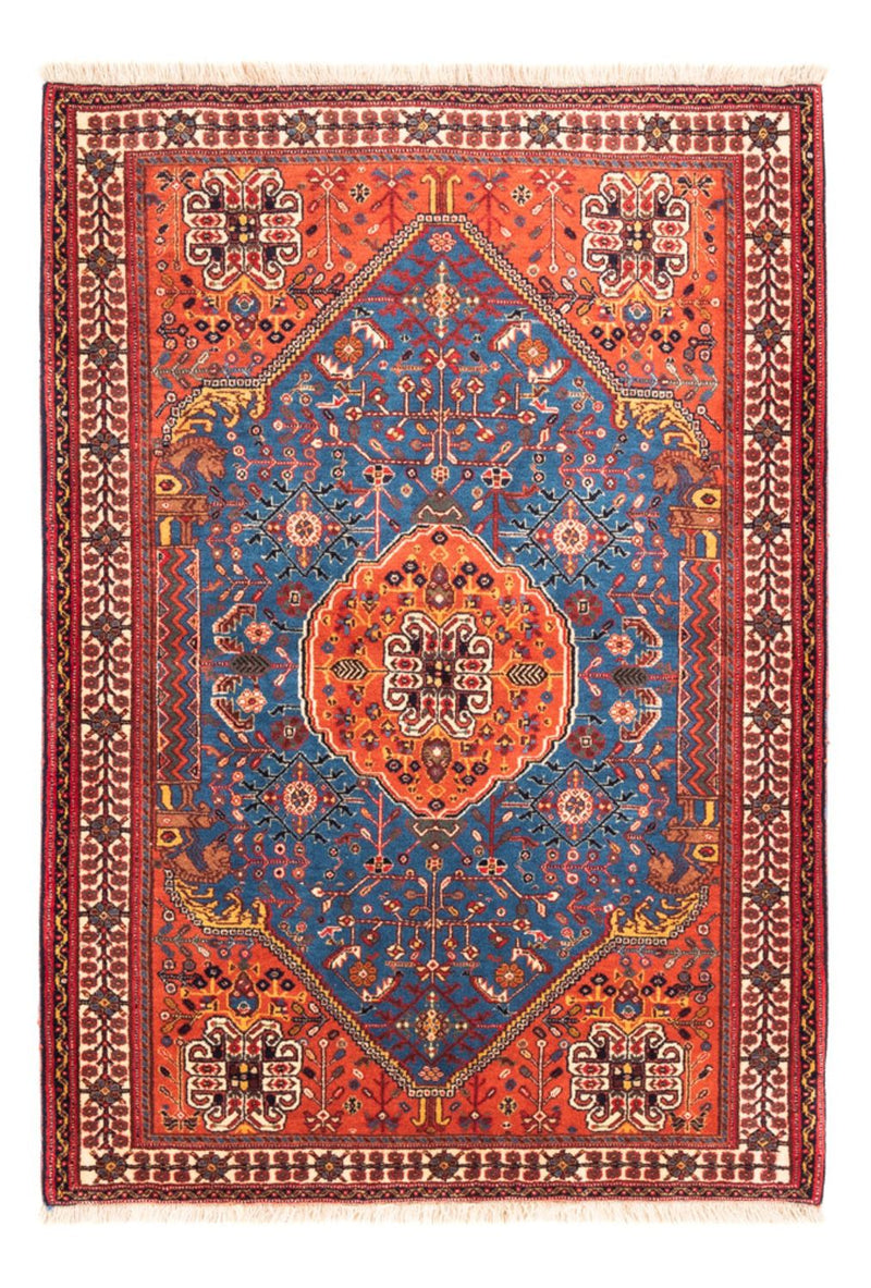 Alfombra persa - Nómada - 156 x 110 cm - azul