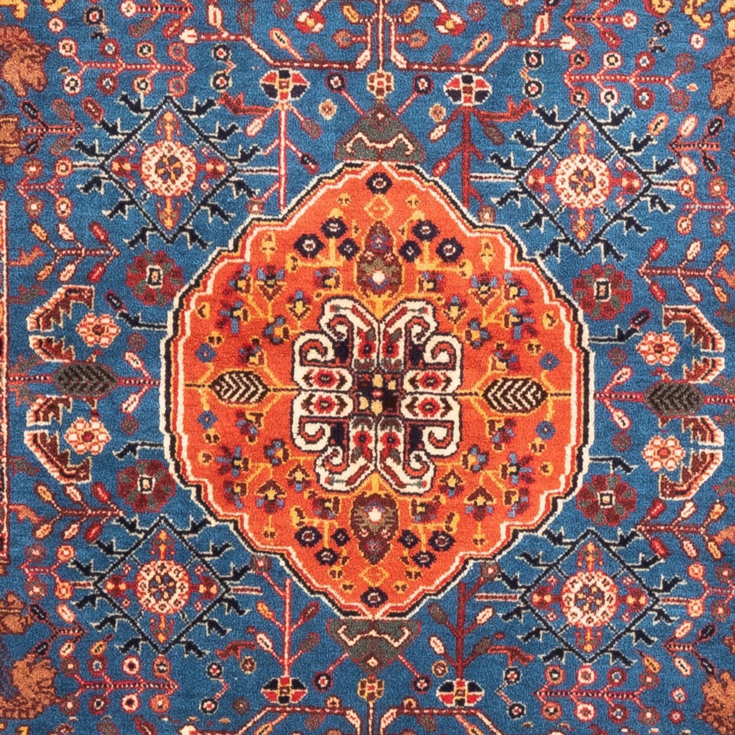 Alfombra persa - Nómada - 156 x 110 cm - azul
