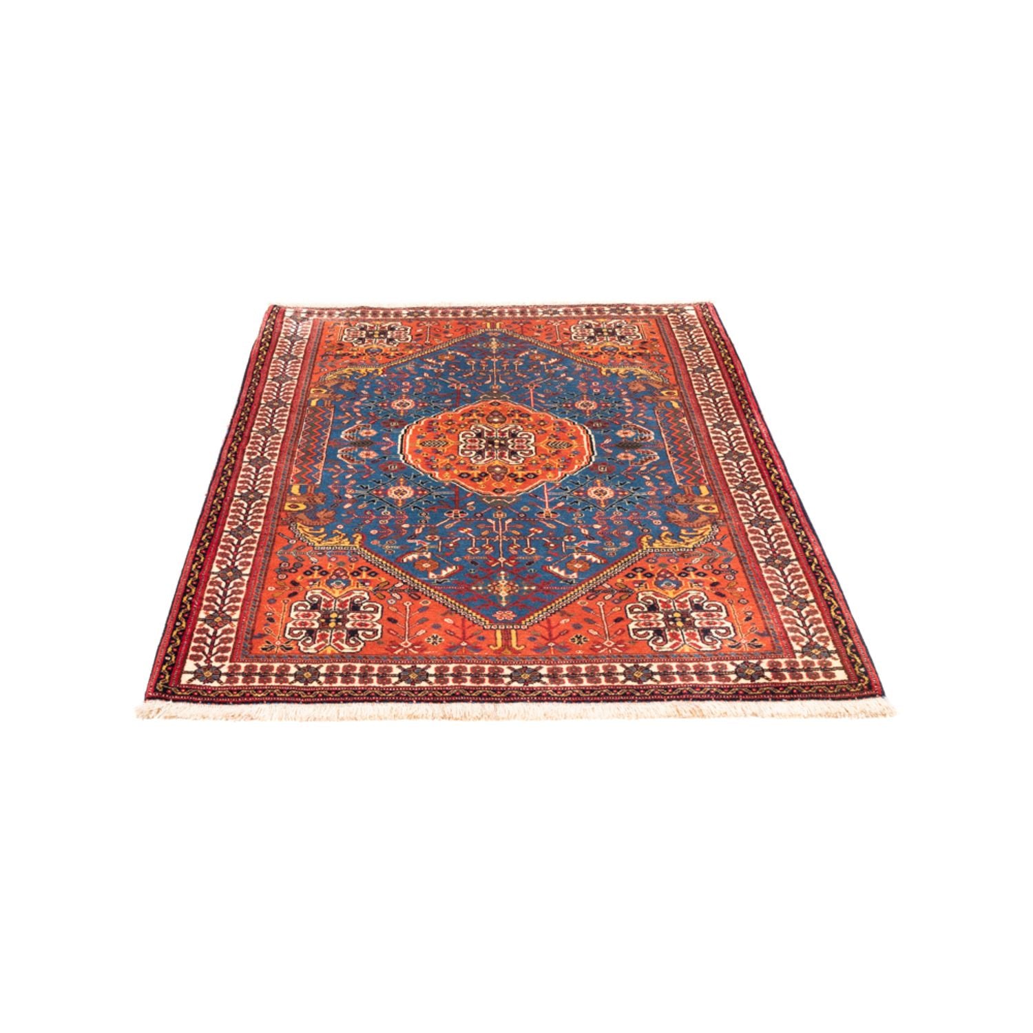 Alfombra persa - Nómada - 156 x 110 cm - azul