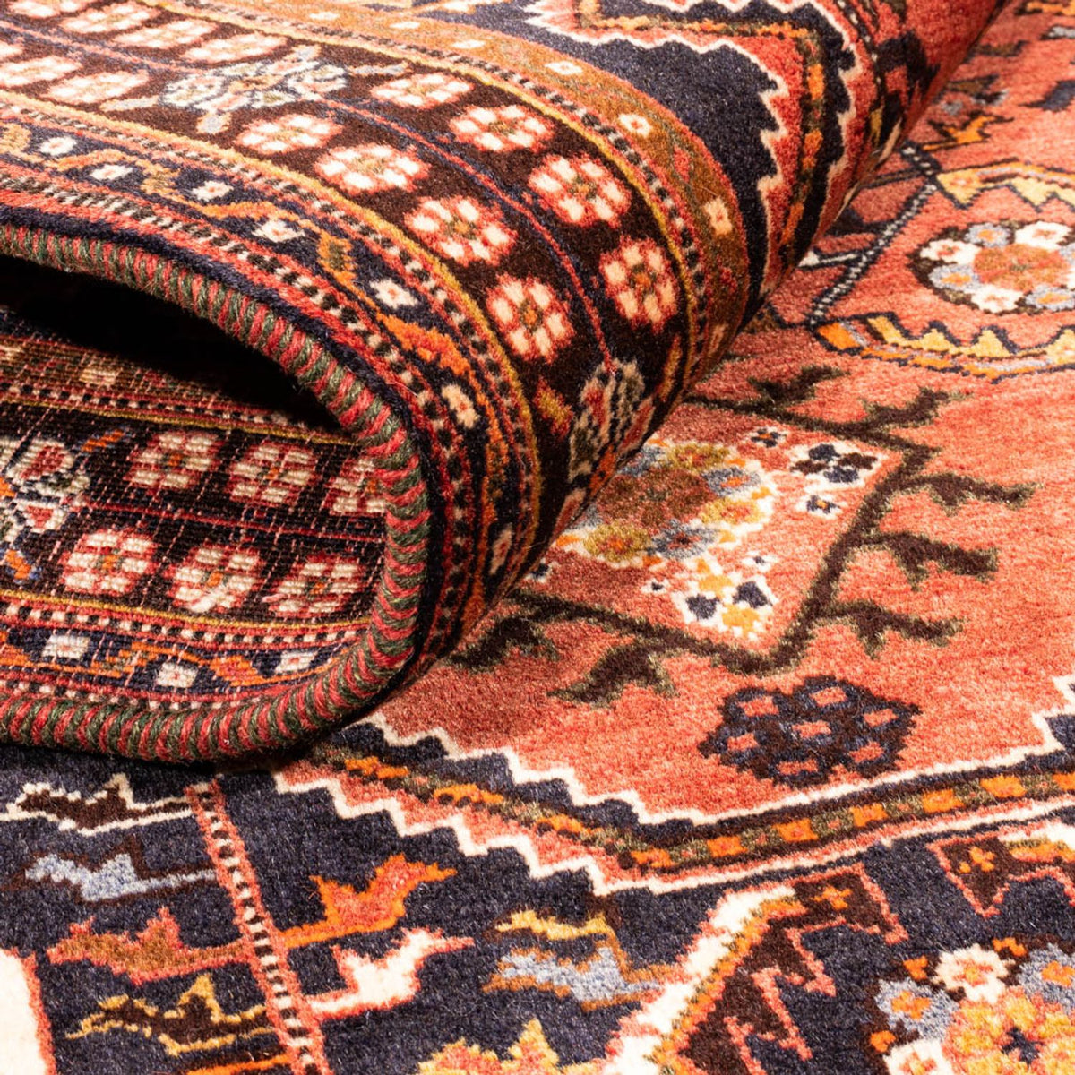 Alfombra persa - Nómada - 154 x 100 cm - óxido