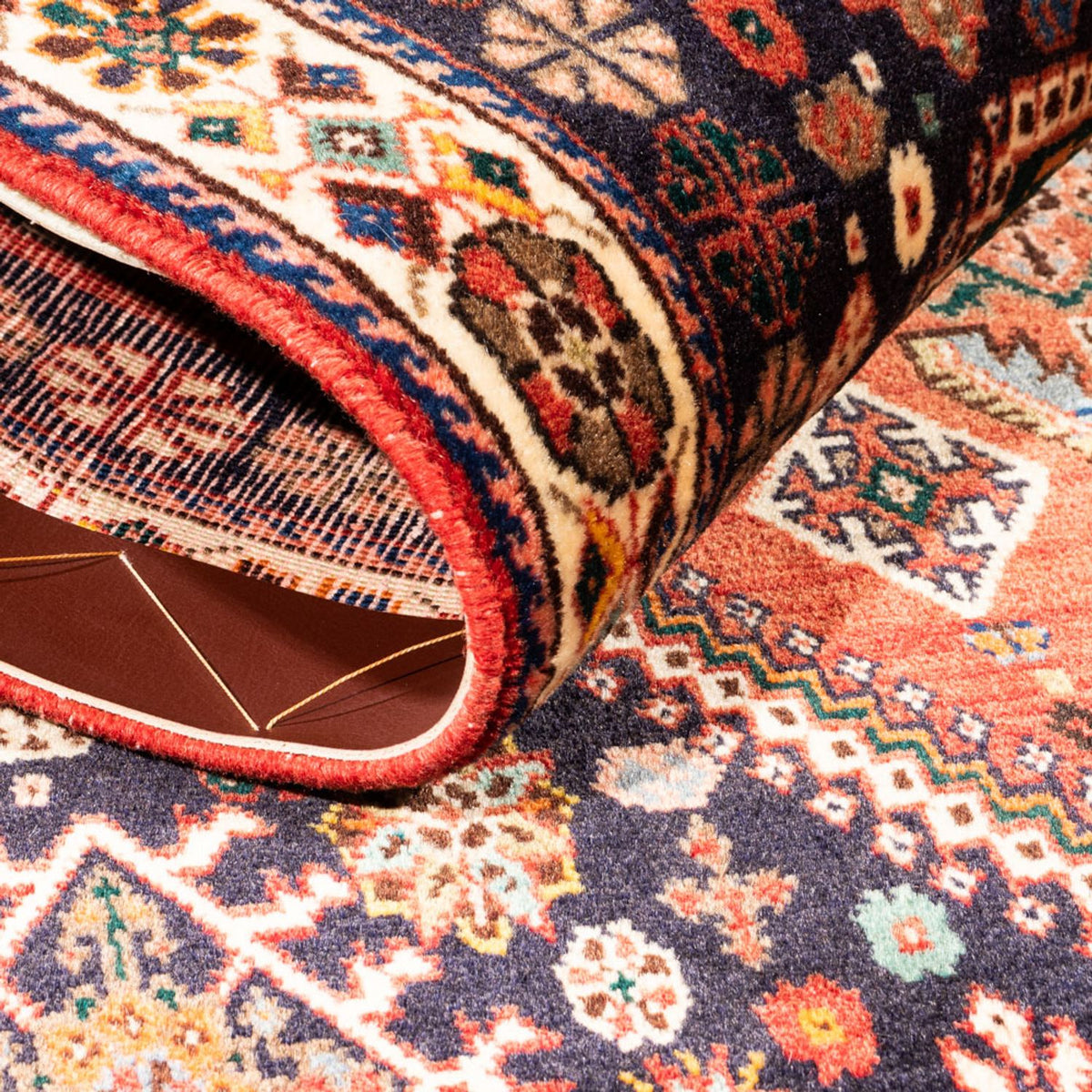 Alfombra persa - Nómada - 154 x 112 cm - rojo