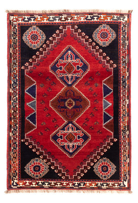 Alfombra Gabbeh - Persa Kashkuli - 158 x 112 cm - rojo