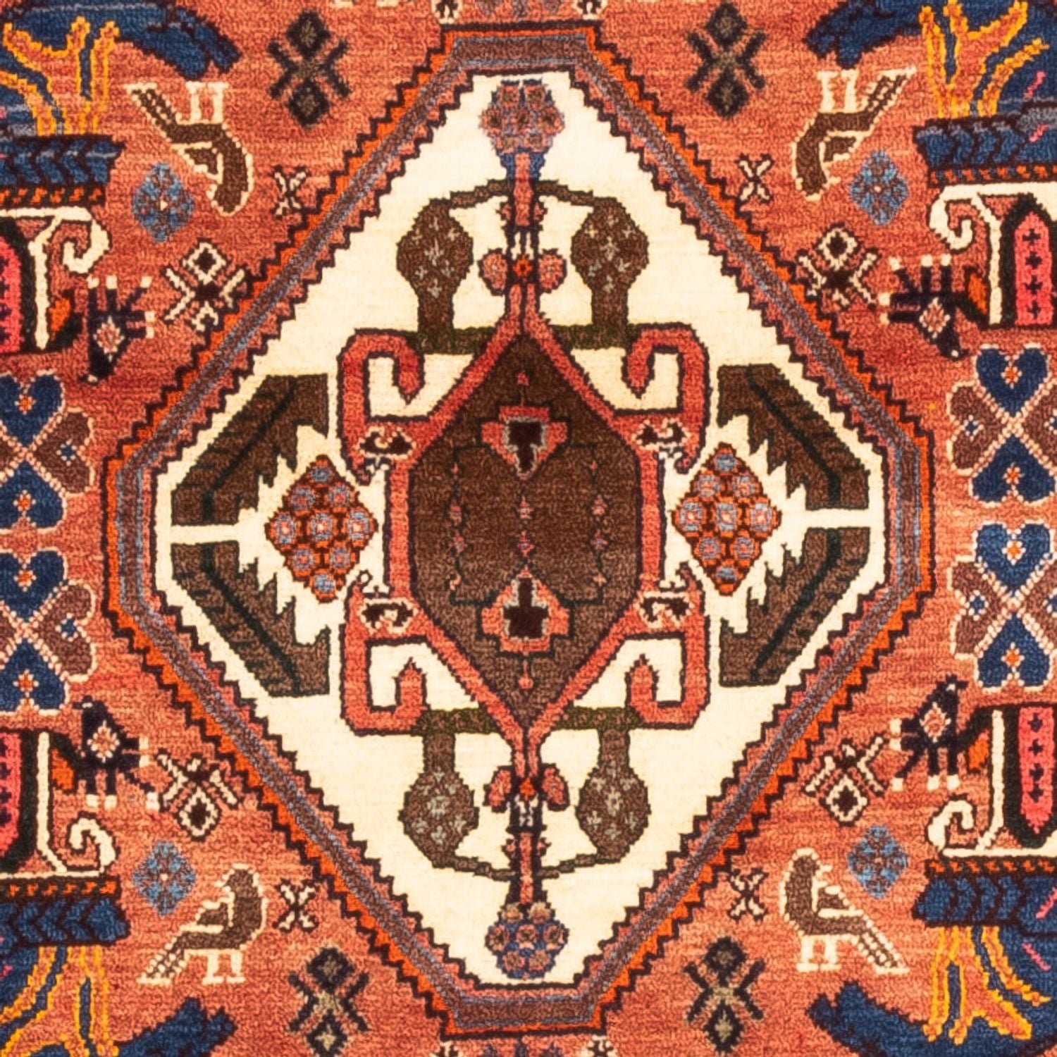 Alfombra de pasillo Alfombra persa - Nómada - 200 x 73 cm - terracota