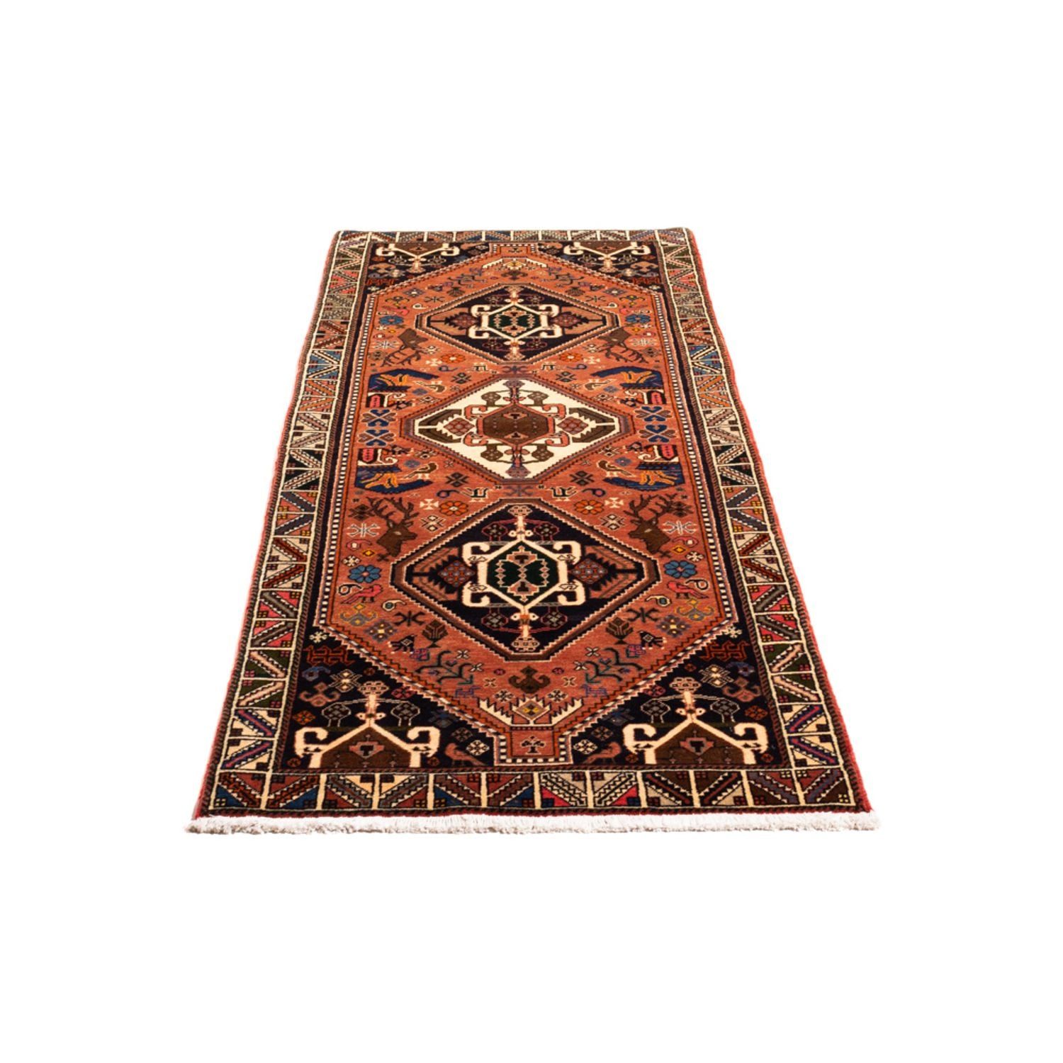 Alfombra de pasillo Alfombra persa - Nómada - 200 x 73 cm - terracota