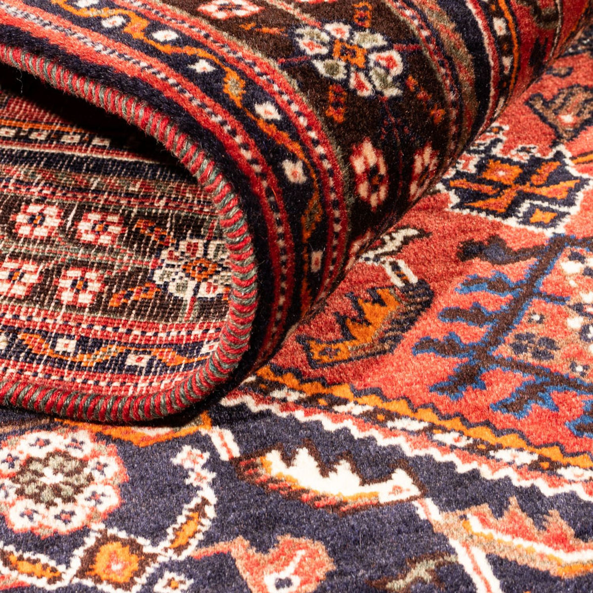 Alfombra persa - Nómada - 158 x 110 cm - rojo