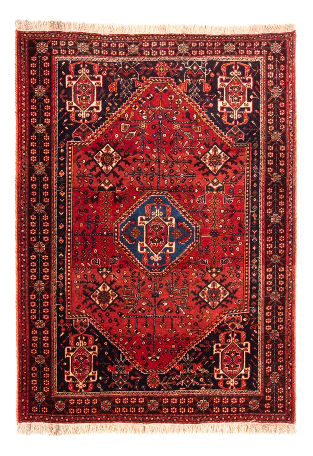Alfombra persa - Nómada - 157 x 117 cm - rojo
