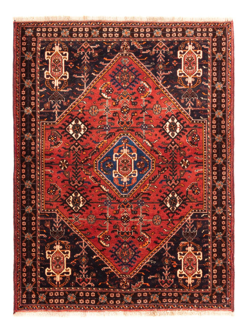 Alfombra persa - Nómada - 140 x 108 cm - rojo