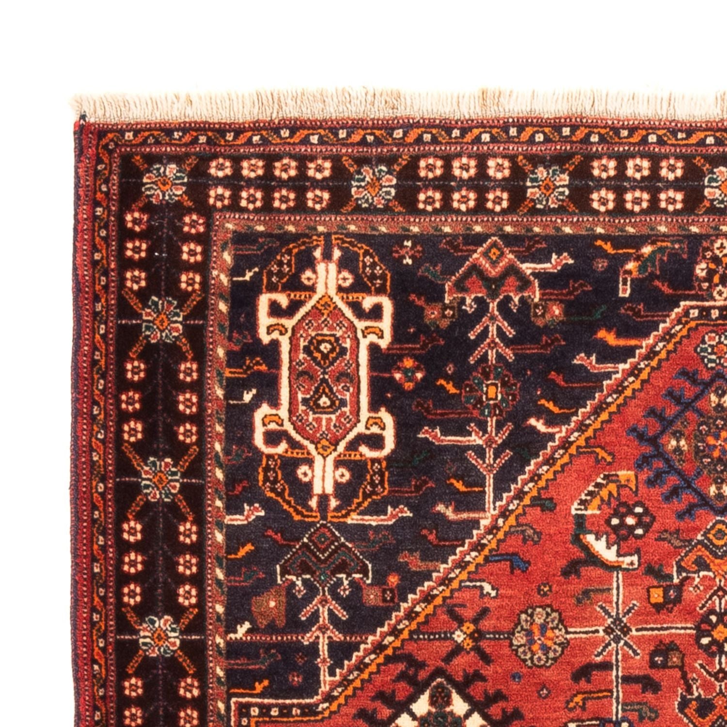 Alfombra persa - Nómada - 140 x 108 cm - rojo
