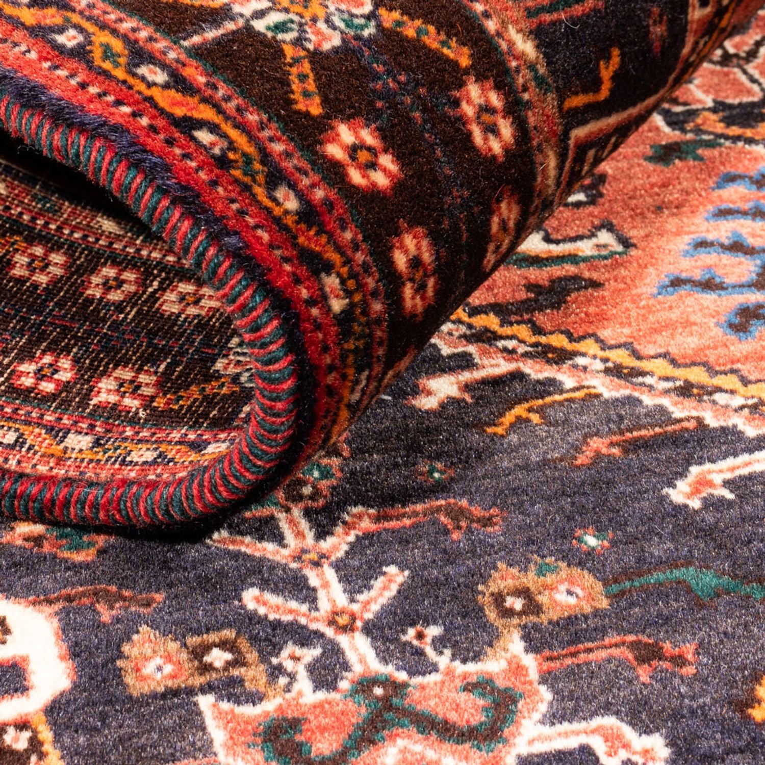 Alfombra persa - Nómada - 140 x 108 cm - rojo