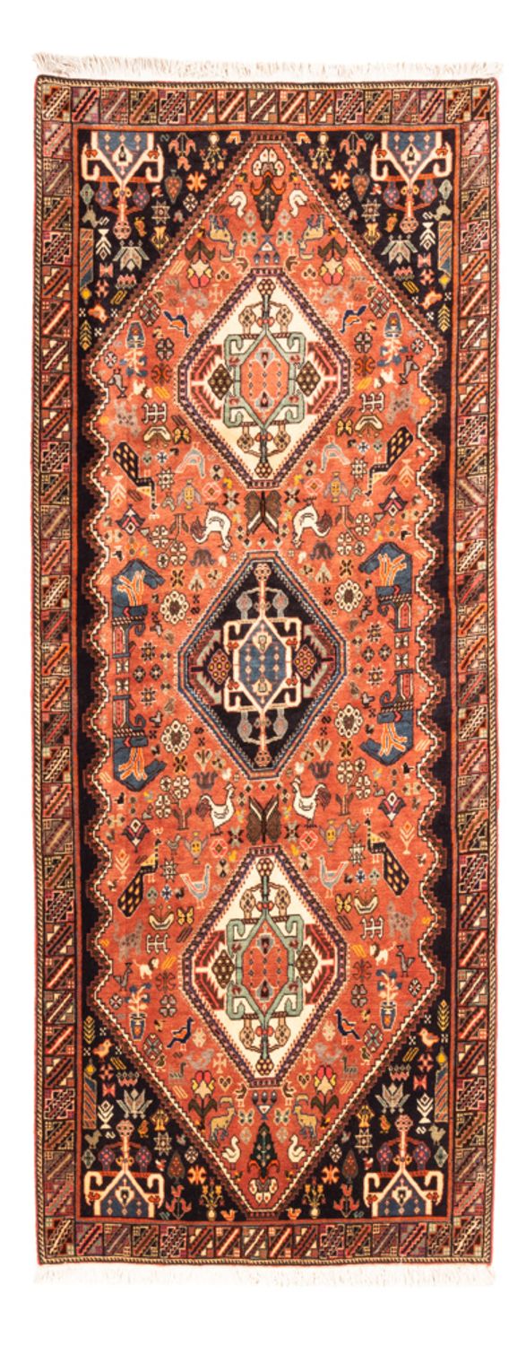 Alfombra de pasillo Alfombra persa - Nómada - 200 x 85 cm - naranja